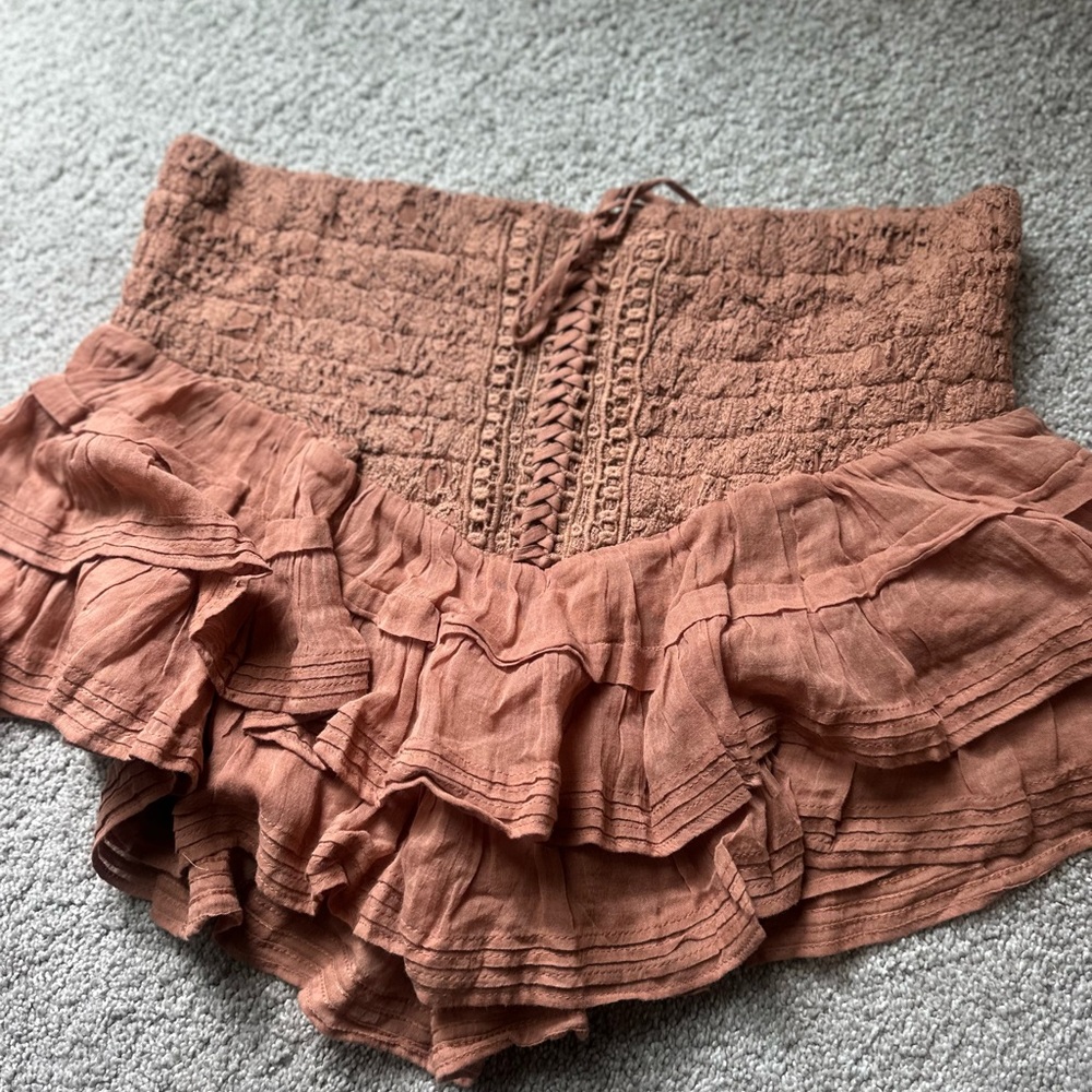 FREE PEOPLE
Fp One Lucia Mini Skirt - Clay Brown - Picture 10 of 12